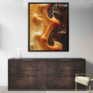 Caramel Swirl - Luxury Wall Art