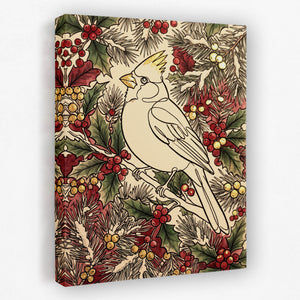 Cardinal Winter Berries — cardinal winter berries side view mirror wrap