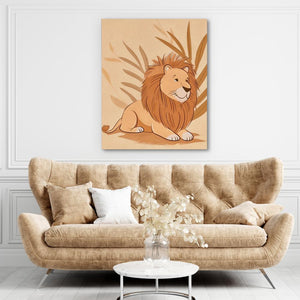 Cartoon Lion - Luxury Wall Art