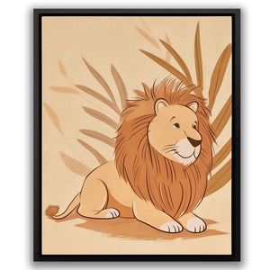 Cartoon Lion - Luxury Wall Art