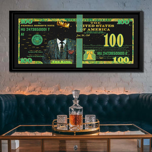 Cash King $100 Bill - Luxury Wall Art