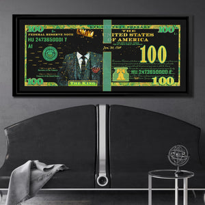 Cash King $100 Bill - Luxury Wall Art