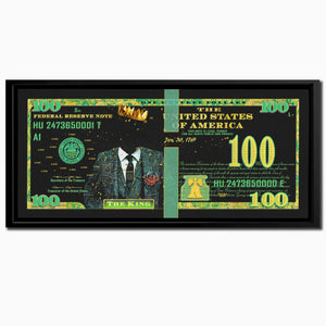 Cash King $100 Bill - Luxury Wall Art