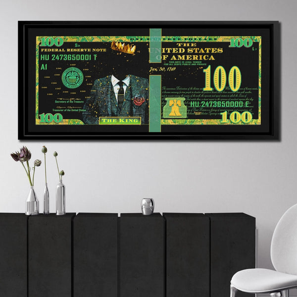 Cash King $100 Bill in a room