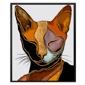 Cat Geometric Planes — Cat Geometric Planes Front Facing Portrait2 125