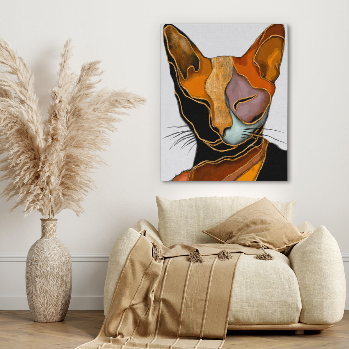 Cat Geometric Planes — Cat Geometric Planes beige couch 305