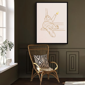 Cat Golden Reach — cat golden reach sq window chair wall 1port framed black