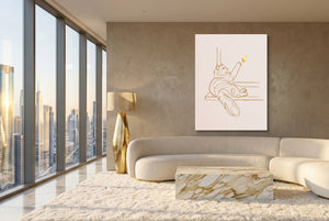 Cat Golden Reach — cat golden reach modern living room interior 3 1port flush print