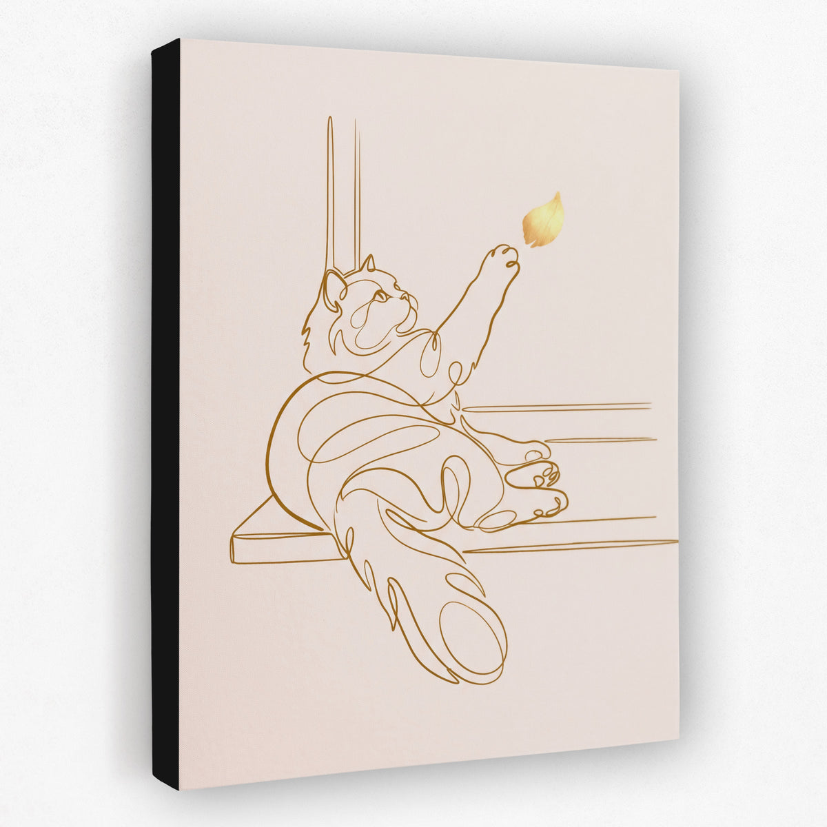 Cat Golden Reach — cat golden reach side view black wrap