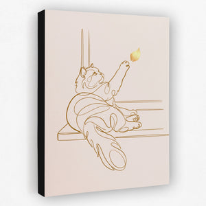 Cat Golden Reach — cat golden reach side view black wrap