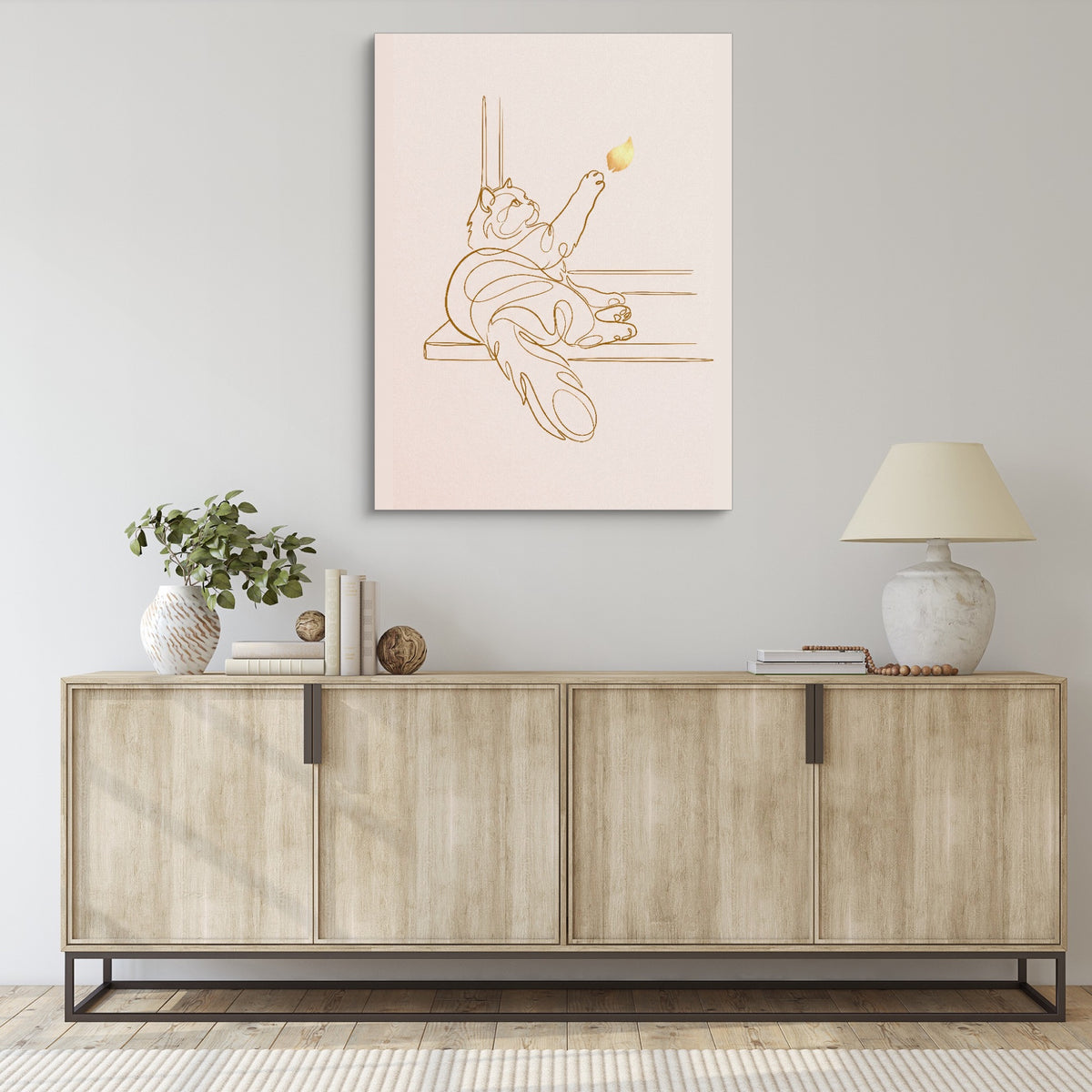 Cat Golden Reach — cat golden reach sq living room desk 1port flush print
