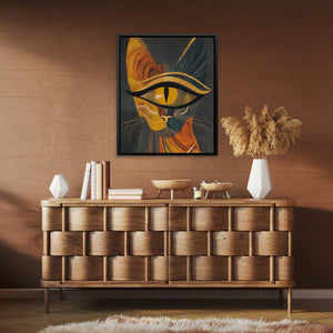 Cat in Amber - Luxury Wall Art