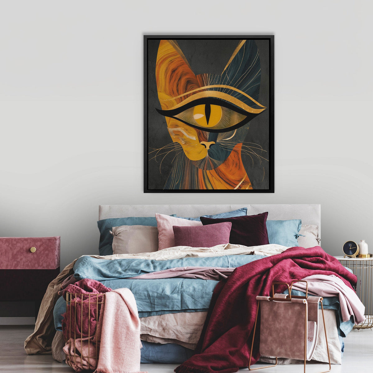 Cat in Amber - Luxury Wall Art