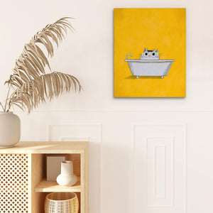 Cat in the Bath - Luxury Wall Art