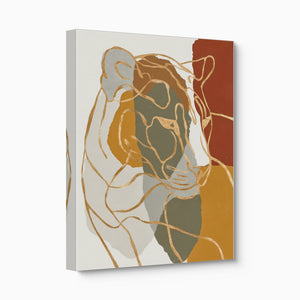 Cat Ochre Slumber — cat ochre slumber angled flush print