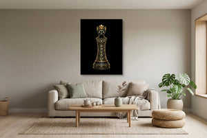 Cat Queen Regal — cat queen regal living room interior view 2 1port flush print