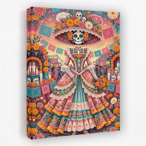 Catrina Festive Bloom — catrina festive bloom side view mirror wrap