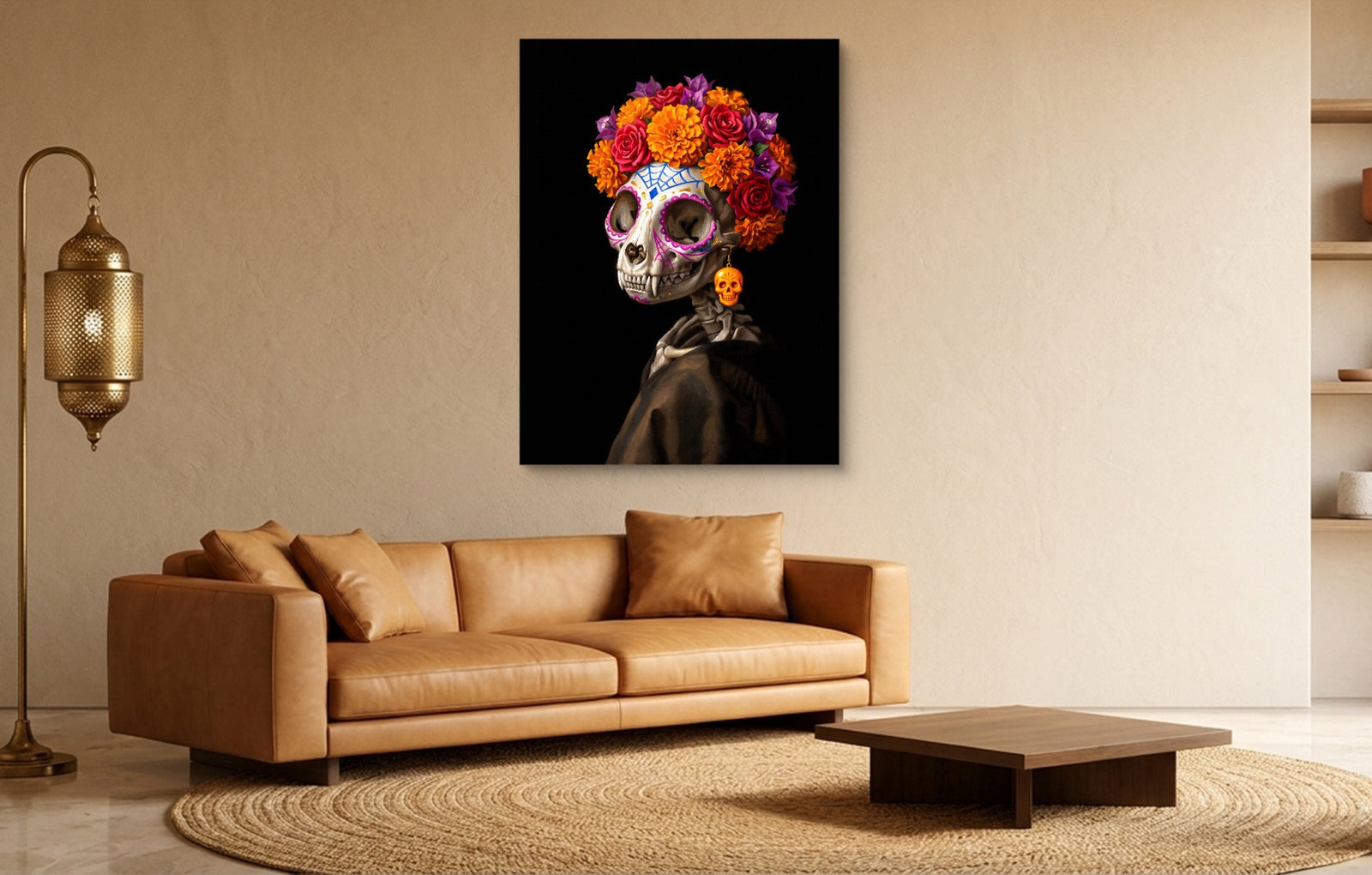 Catrina's Earring — catrina's earring white studio framed black