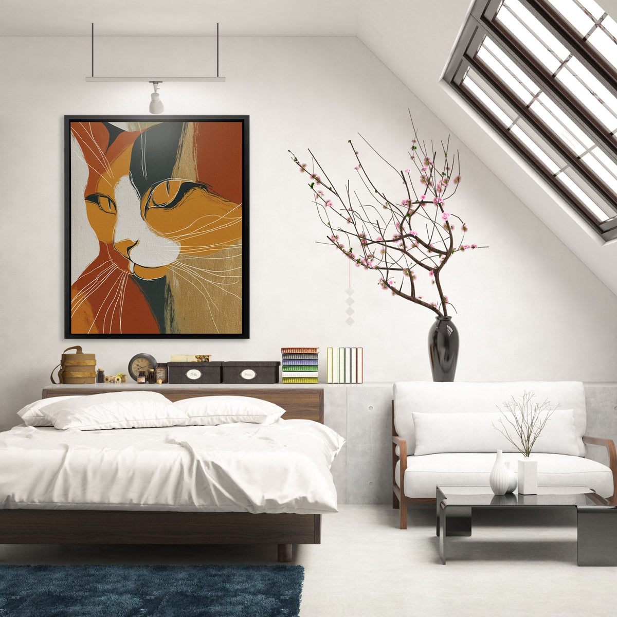 Cat's Autumn Fire - Luxury Wall Art