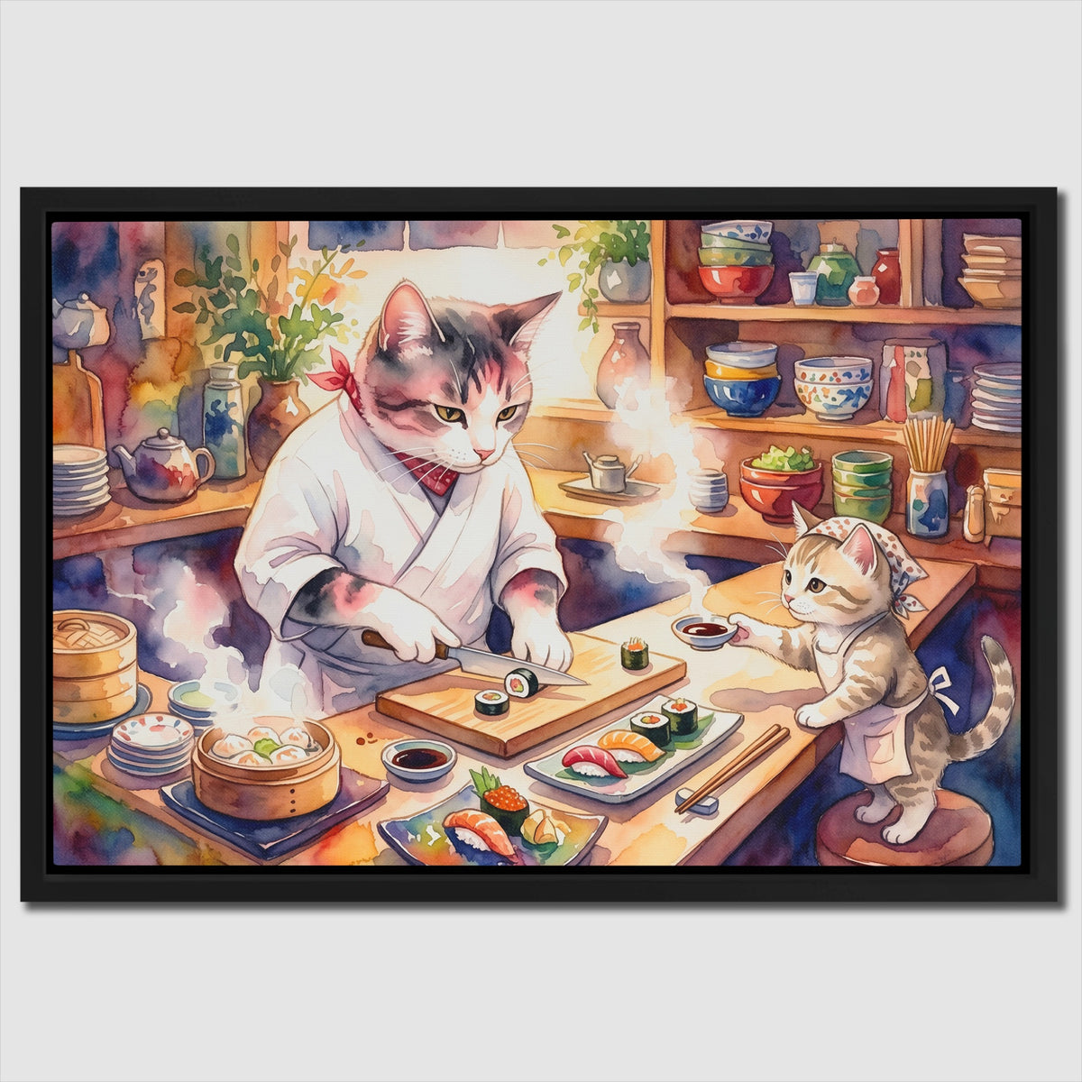 Cats Culinary Moment — Cats Culinary Moment Close Up Landscape 62