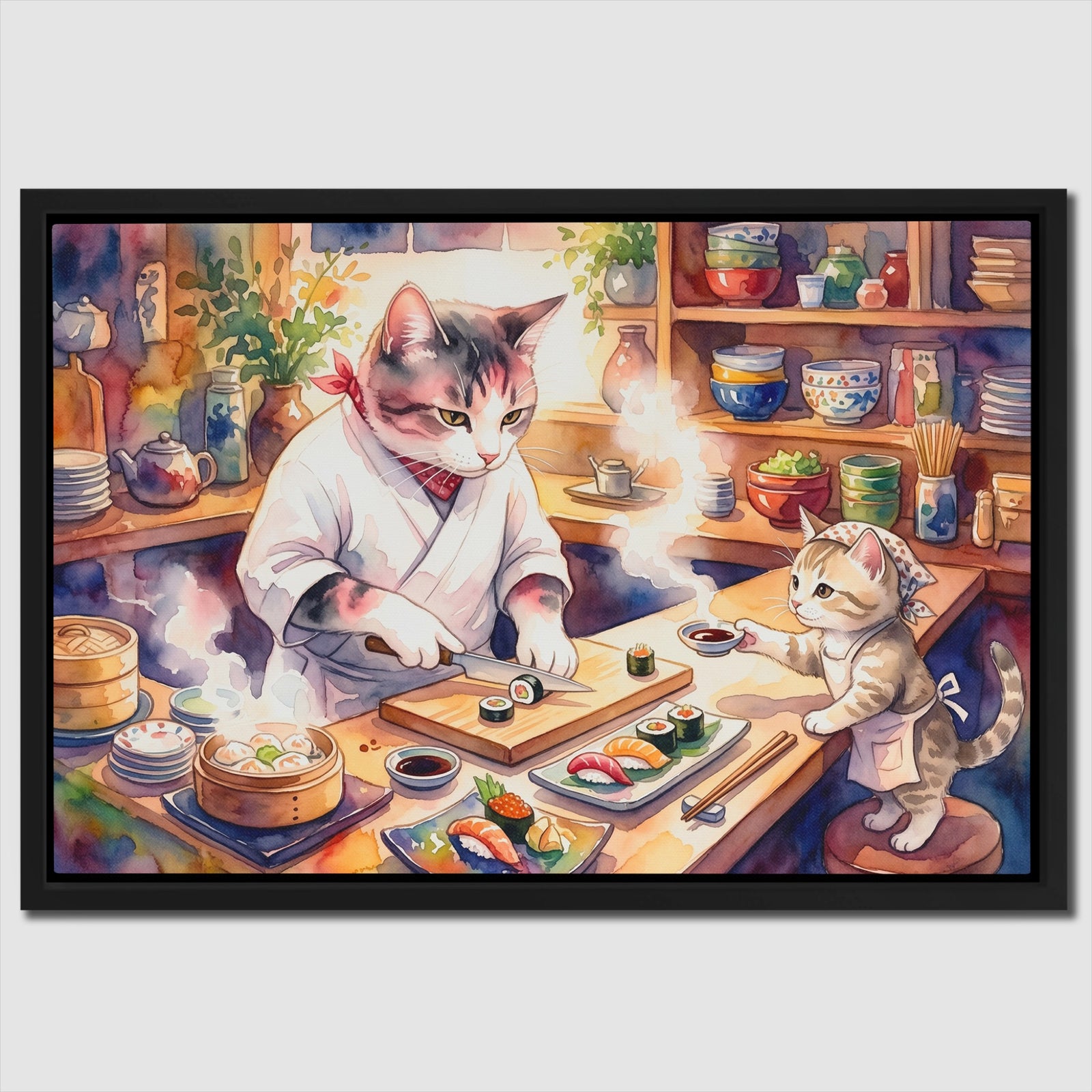 Cats Culinary Moment — Cats Culinary Moment Close Up Landscape 62
