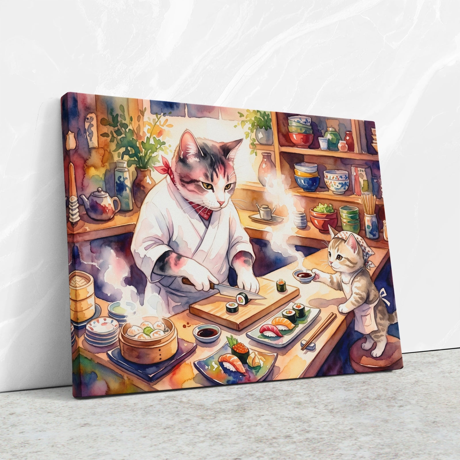 Cats Culinary Moment — Cats Culinary Moment Close Up Landscape 62