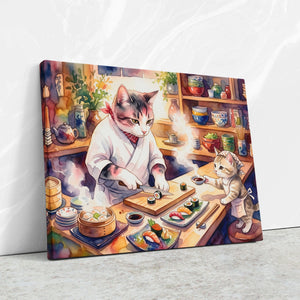 Cats Culinary Moment — Cats Culinary Moment Against Wall4x5 Reflect2 14
