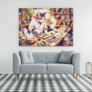 Cats Culinary Moment — Cats Culinary Moment Checkered Floor 46