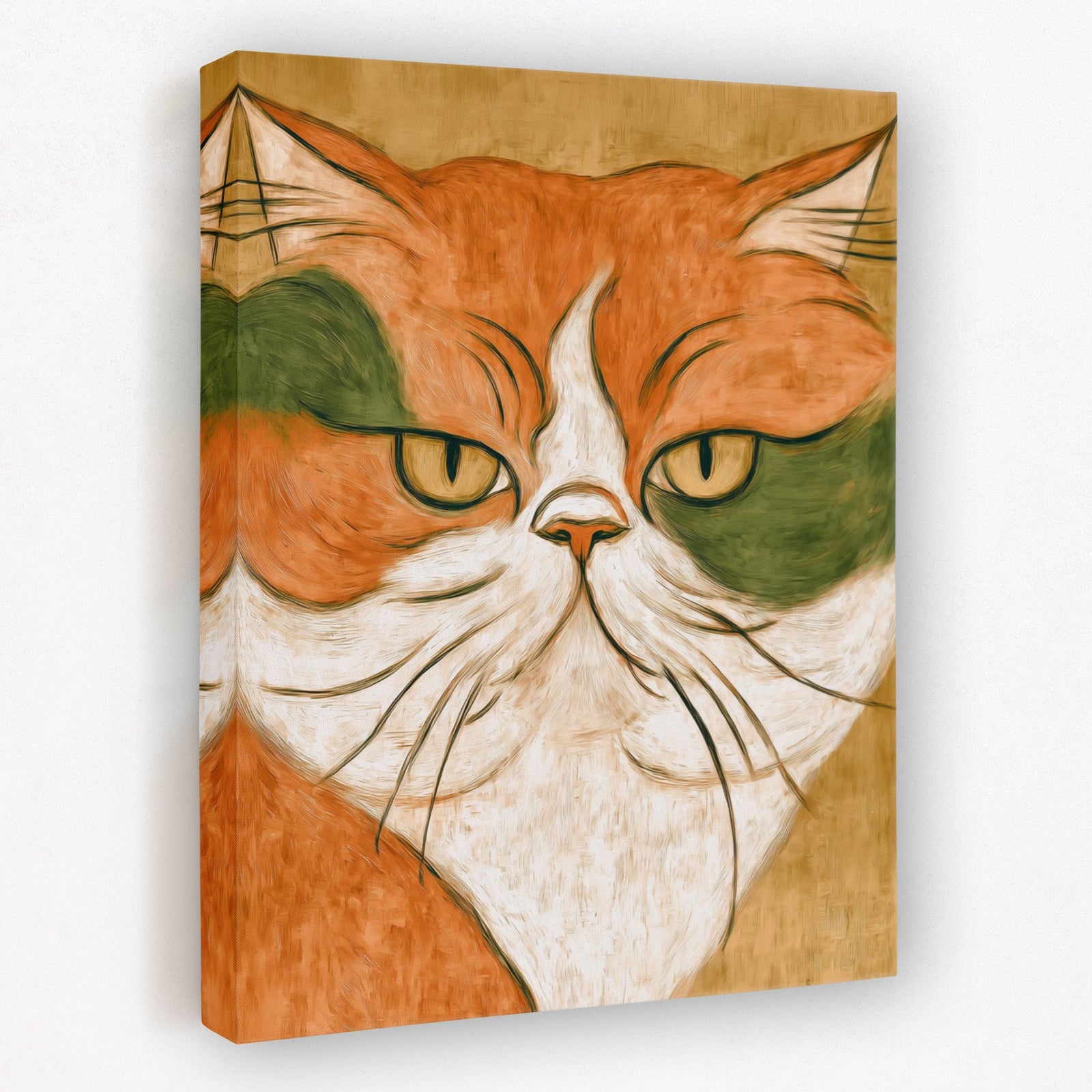 Cat's Ember Watch - Luxury Wall Art