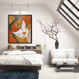 Cat's Golden Hour - Luxury Wall Art