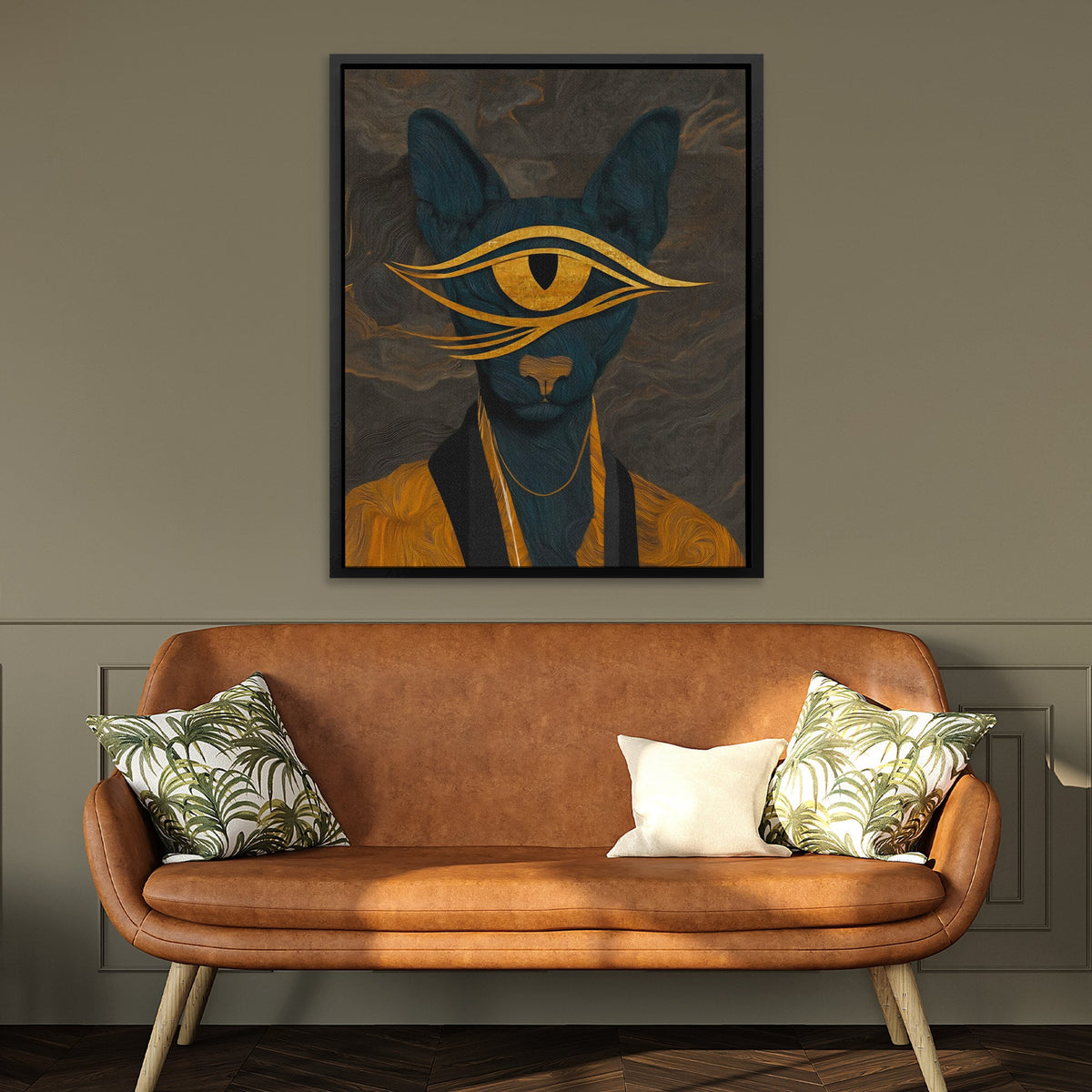 Cat's Golden Oracle - Luxury Wall Art