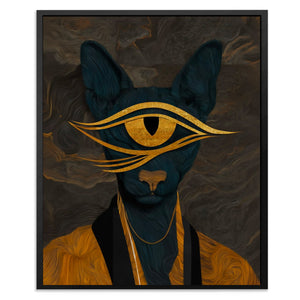 Cat's Golden Oracle - Luxury Wall Art