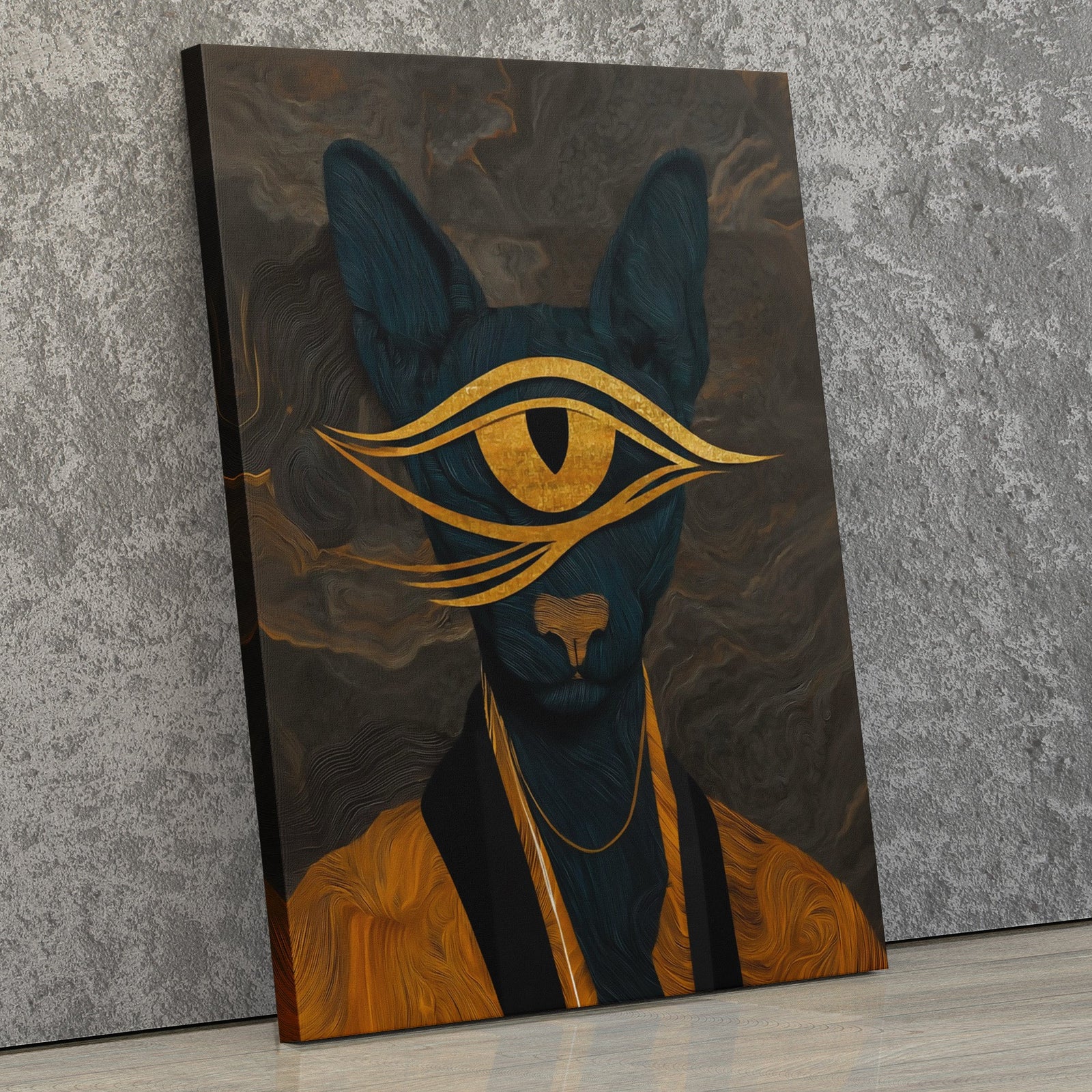 Cat's Golden Oracle - Luxury Wall Art