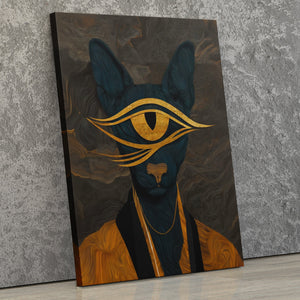 Cat's Golden Oracle - Luxury Wall Art