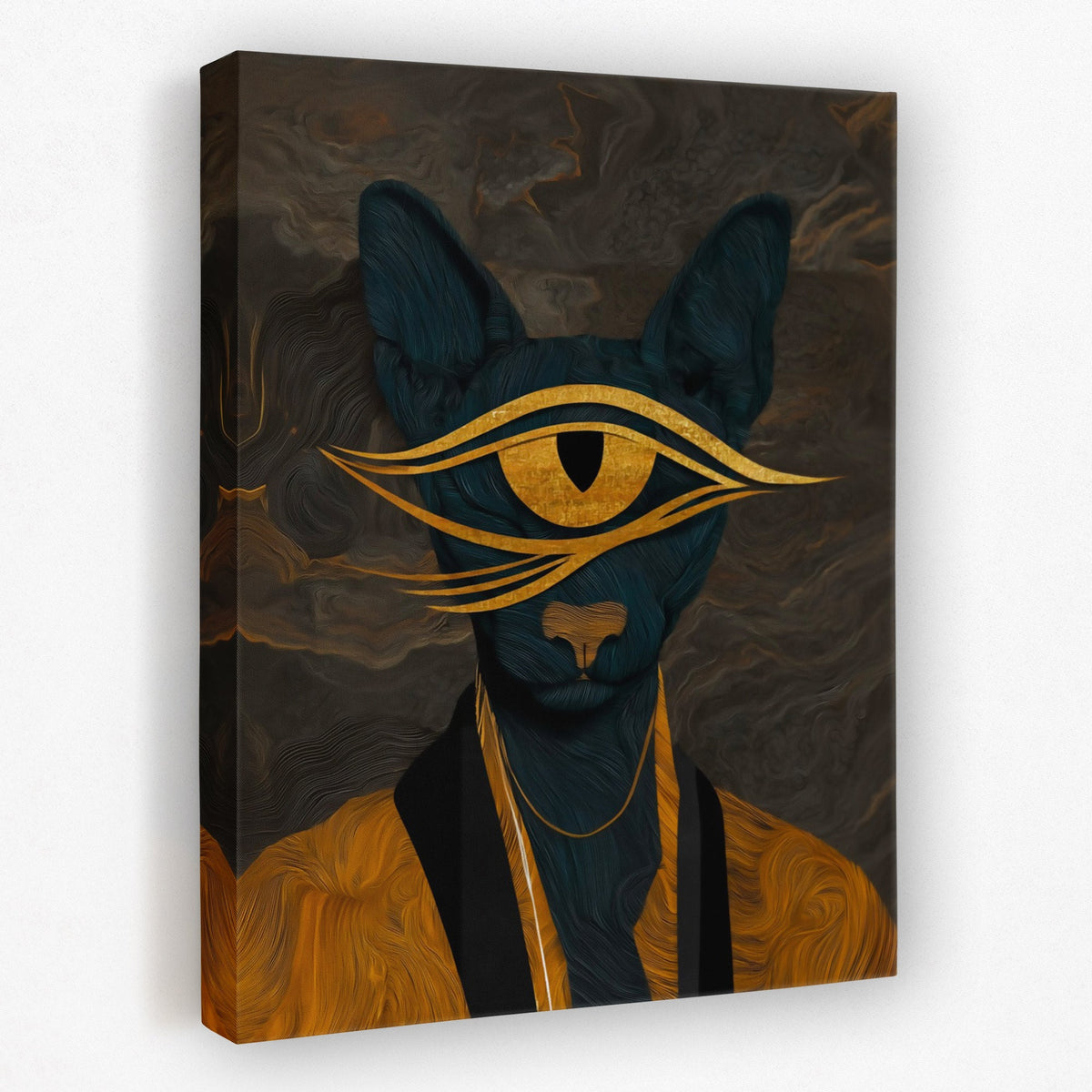 Cat's Golden Oracle - Luxury Wall Art