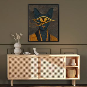 Cat's Golden Oracle - Luxury Wall Art