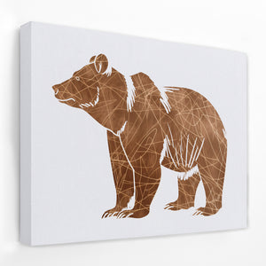 a picture of a brown bear on a white background