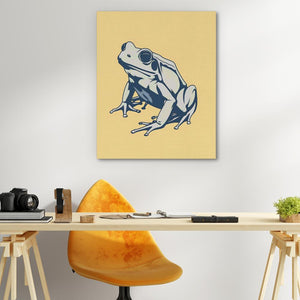 a picture of a frog sitting on a table