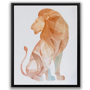 a picture of a lion on a white background