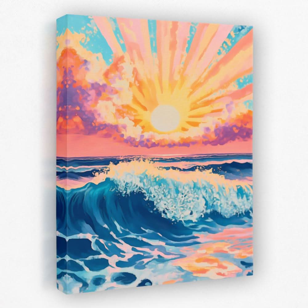 Celestial Break - Beach Canvas Wall Art