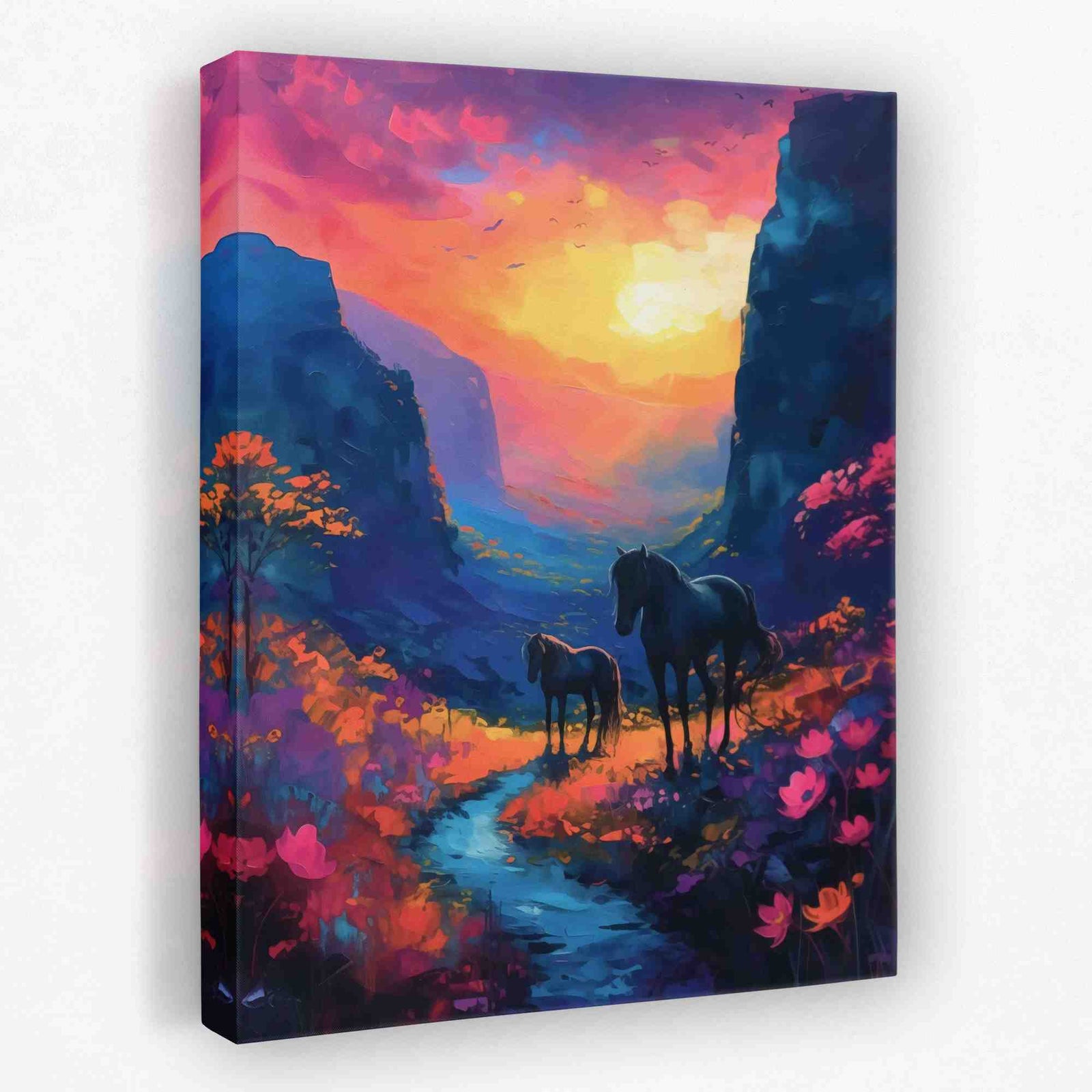 Celestial Cascade - Canyon Canvas Wall Art