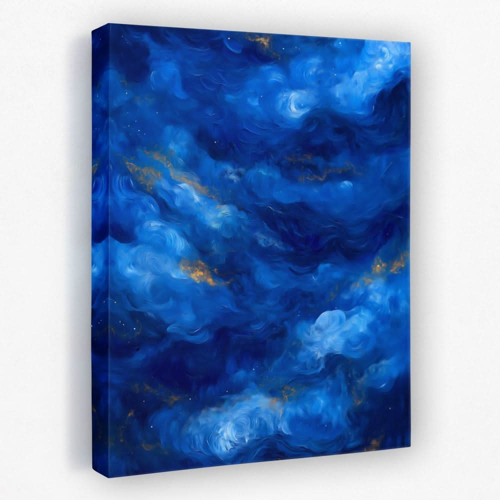 Celestial Drift - Dark Academia Canvas Wall Art