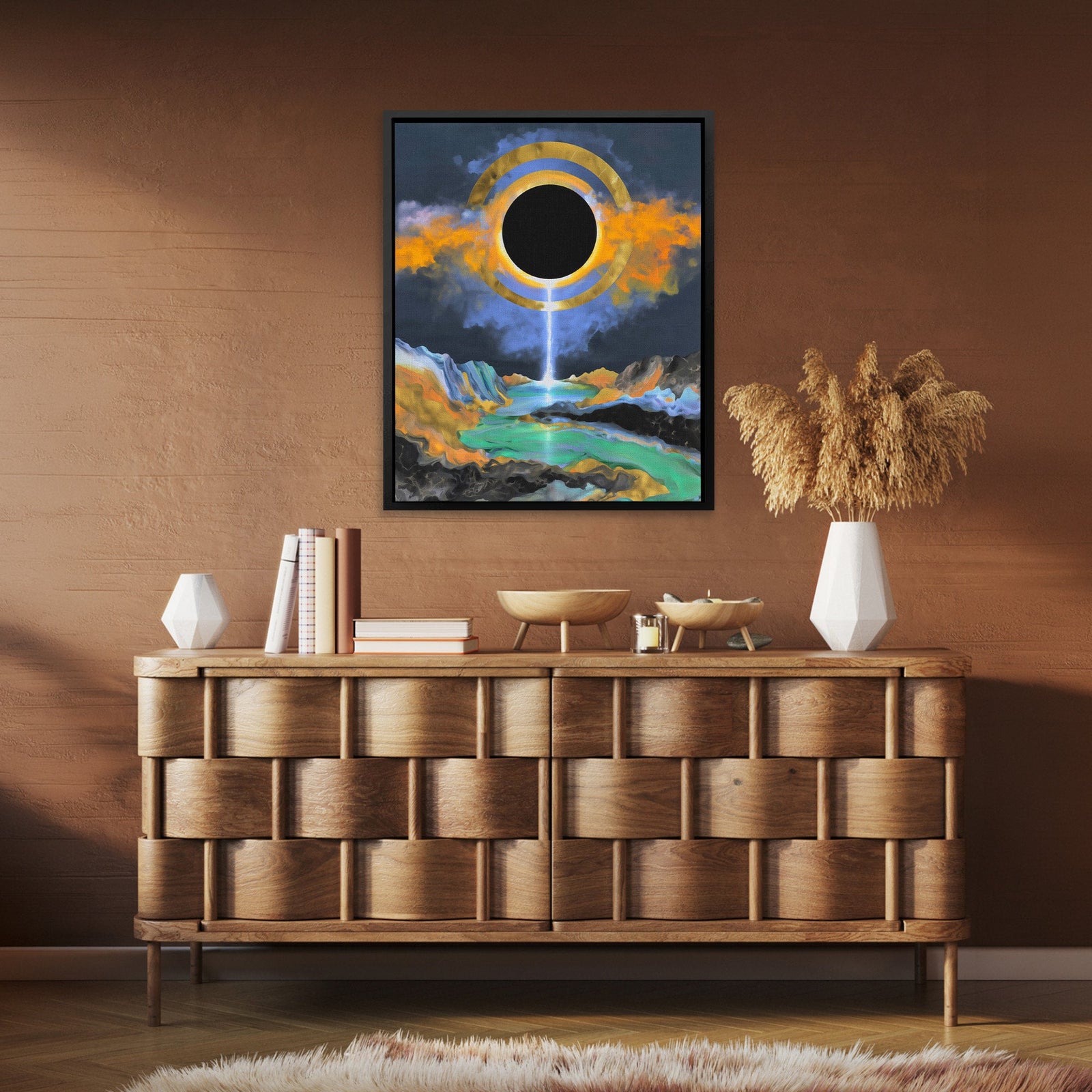 Celestial Eclipse Realm - Luxury Wall Art