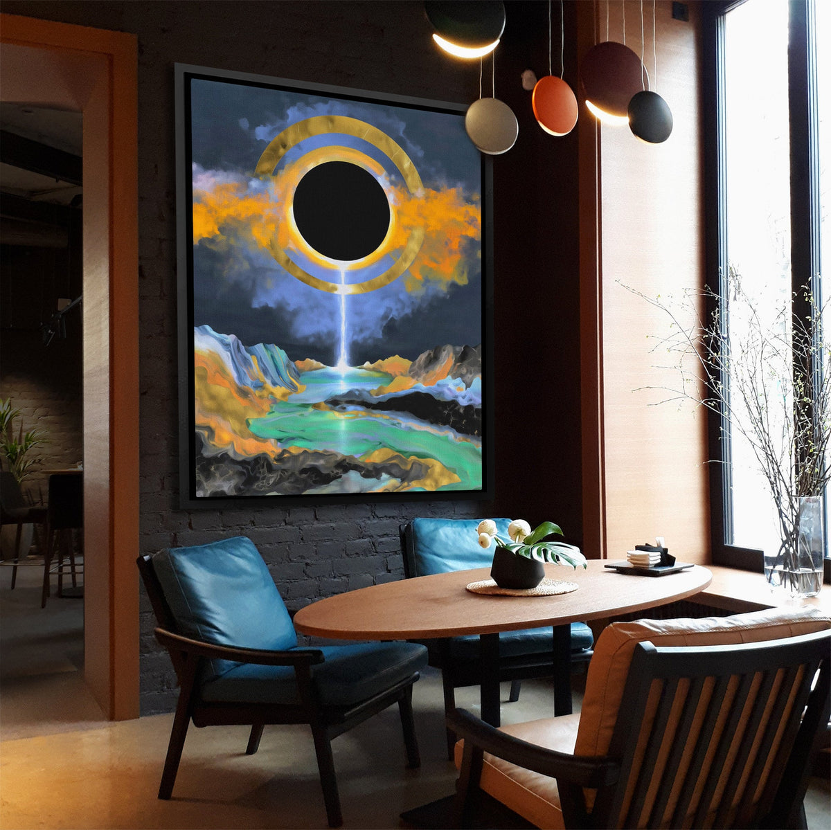 Celestial Eclipse Realm - Luxury Wall Art