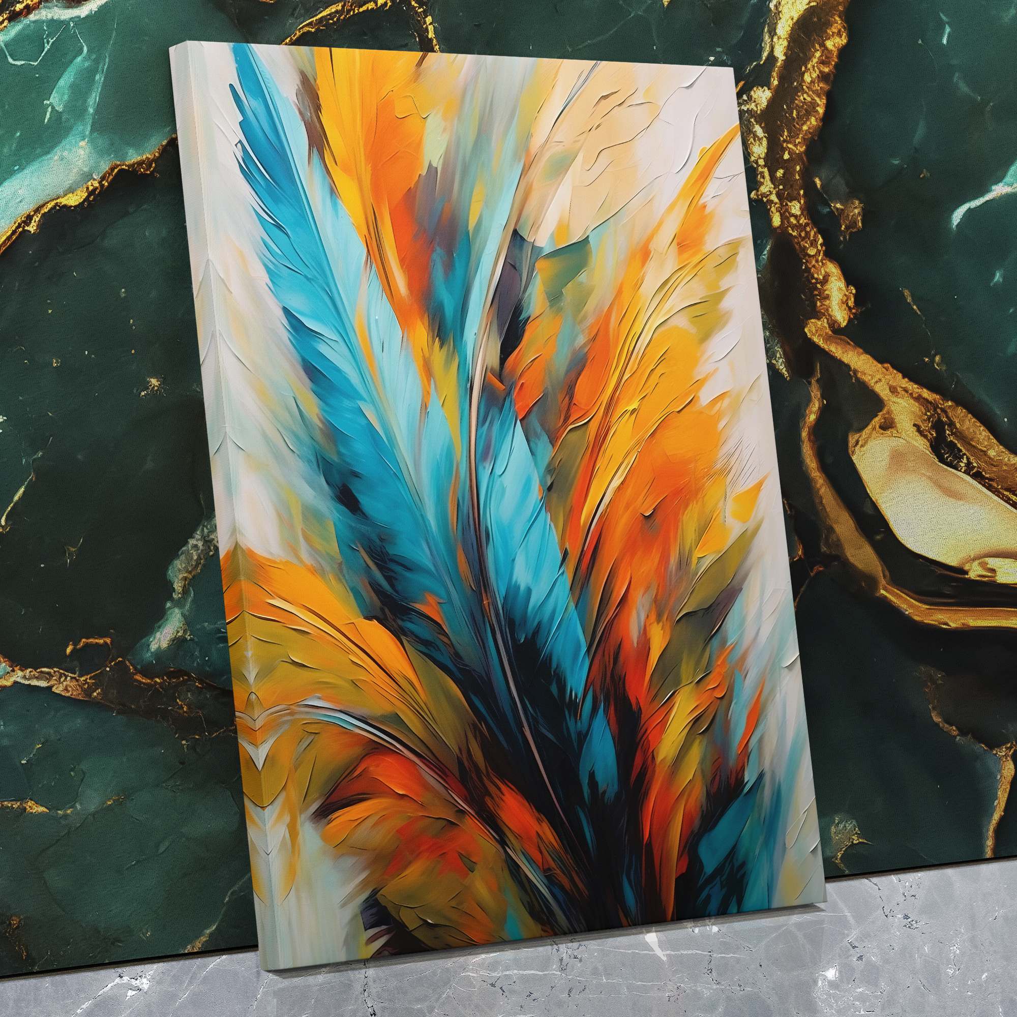 Celestial Feathers - Luxury Wall Art