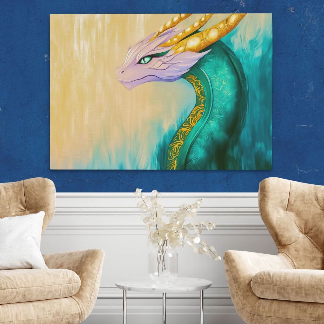 Celestial Guardian Dragon - Luxury Wall Art