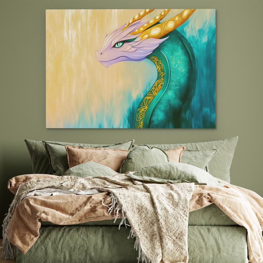 Celestial Guardian Dragon - Luxury Wall Art