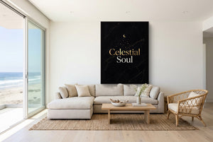 Celestial Soul — celestial soul living room with couch 1port framed black