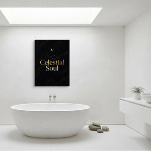 Celestial Soul — celestial soul sq minimalist bathroom 1port flush print