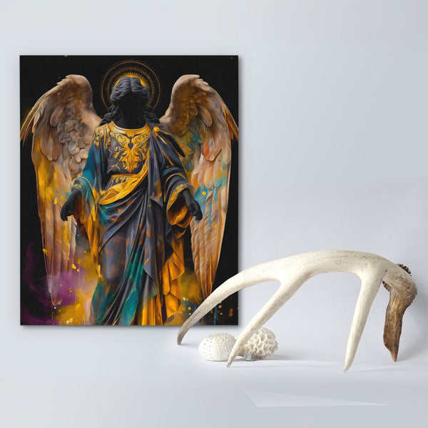 Celestial Wings Portrait in a room